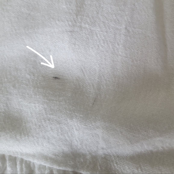 Lucky Brand White & Blue Sleeveless Tiered Boho Linen Blend Smocked Maxi Dress - Picture 4 of 10